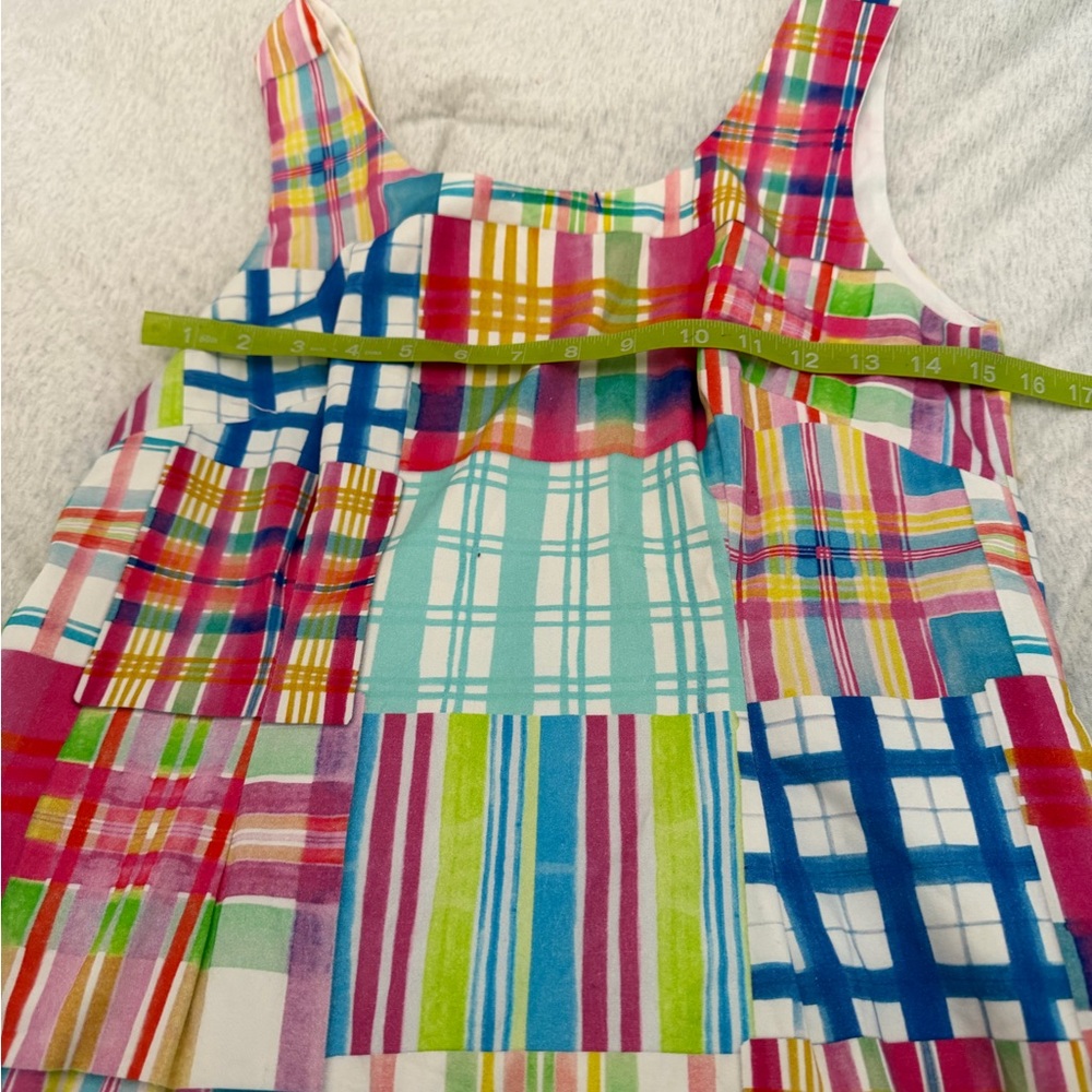 Kaeli Smith Multicolor Plaid Patchwork Dress - Pi… - image 1